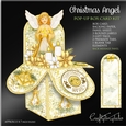 Gold Christmas Angel Pop-Up Box 