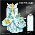 Teal Green Christmas Angel Pop-Up Box