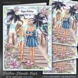 BESTIES Blonde Hair - Blue Series