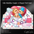 Cute Valentine Couple Tent Card-1