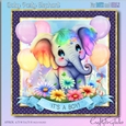 Baby Party Elephant 7x7 MiniKit-3