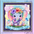 Baby Party Elephant 7x7 MiniKit-6