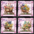 Floral Wooden Wagon BUNDLE-1