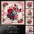 Wild Roses Card Front Kit