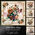 Wild Warm Roses Card Front Kit