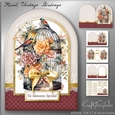 Floral Birdcage Shaped Card Kit-3