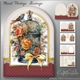 Floral Birdcage Shaped Card Kit-4