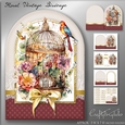 Floral Birdcage Shaped Card Kit-5
