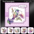 Floral Hummingbirds Card Topper Kit