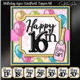 Birthday Ages Cardfront Topper Kit 2
