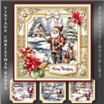Vintage Christmas Santa Card Topper Kit-2