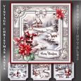Vintage Christmas Santa Card Topper Kit-3