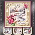 Vintage Christmas Santa Card Topper Kit-5
