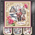 Vintage Christmas Santa Card Topper Kit-6