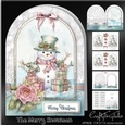 The Merry Snowman Shaped Card Kit-4
