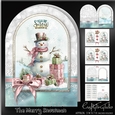 The Merry Snowman Shaped Card Kit-5