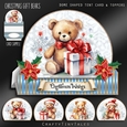 Christmas Gift Bears Tent Card & Toppers-3