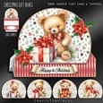 Christmas Gift Bears Tent Card & Toppers-5