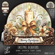 Christmas Decorations Dome Tent Card-1