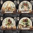 Christmas Decorations Dome Tent Card BUNDLE