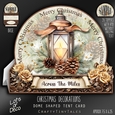 Christmas Decorations Dome Tent Card-6