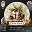 Christmas Decorations Dome Tent Card-7