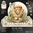 Christmas Animals Globe Tent Card-4