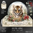 Christmas Animals Globe Tent Card-8