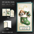 Puppy Christmas Stocking Money Card Kit-2