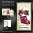 Puppy Christmas Stocking Money Card Kit-6