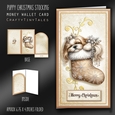 Puppy Christmas Stocking Money Card Kit-9