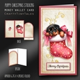 Puppy Christmas Stocking Money Card Kit-10