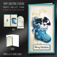 Puppy Christmas Stocking Money Card Kit-11