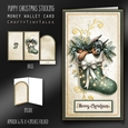 Puppy Christmas Stocking Money Card Kit-16