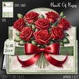 Heart Of Roses Tent Card Kit-2