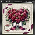 Heart Of Roses Card Front Kit-1
