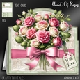 Heart Of Roses Tent Card Kit-6