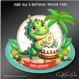 Dino Age 9 Birthday Rocker Card Kit