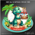 Dino Age 10 Birthday Rocker Card Kit