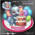 Elephant Age 3 Birthday Rocker Card Kit