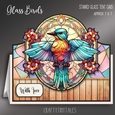 Glass Birds Tent Card Kit-3