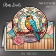 Glass Birds Tent Card Kit-4