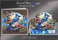 Stained Glass Blue Jay Birds Kit-3