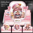 Birthday Gnomes Toppers Tent Card