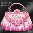 Glam Handbag * Purse Tent Card