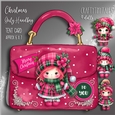 Christmas Girly Handbag Tent Card Kit-4