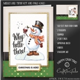 Merry and Tipsy Cut and Fold Card Kit-2