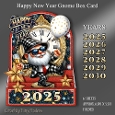 Happy New Year Gnome Box Card-Red