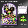 Mardi Gras Peeking Box Card Kit