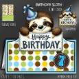 Birthday Sloth Tent Card Kit-1